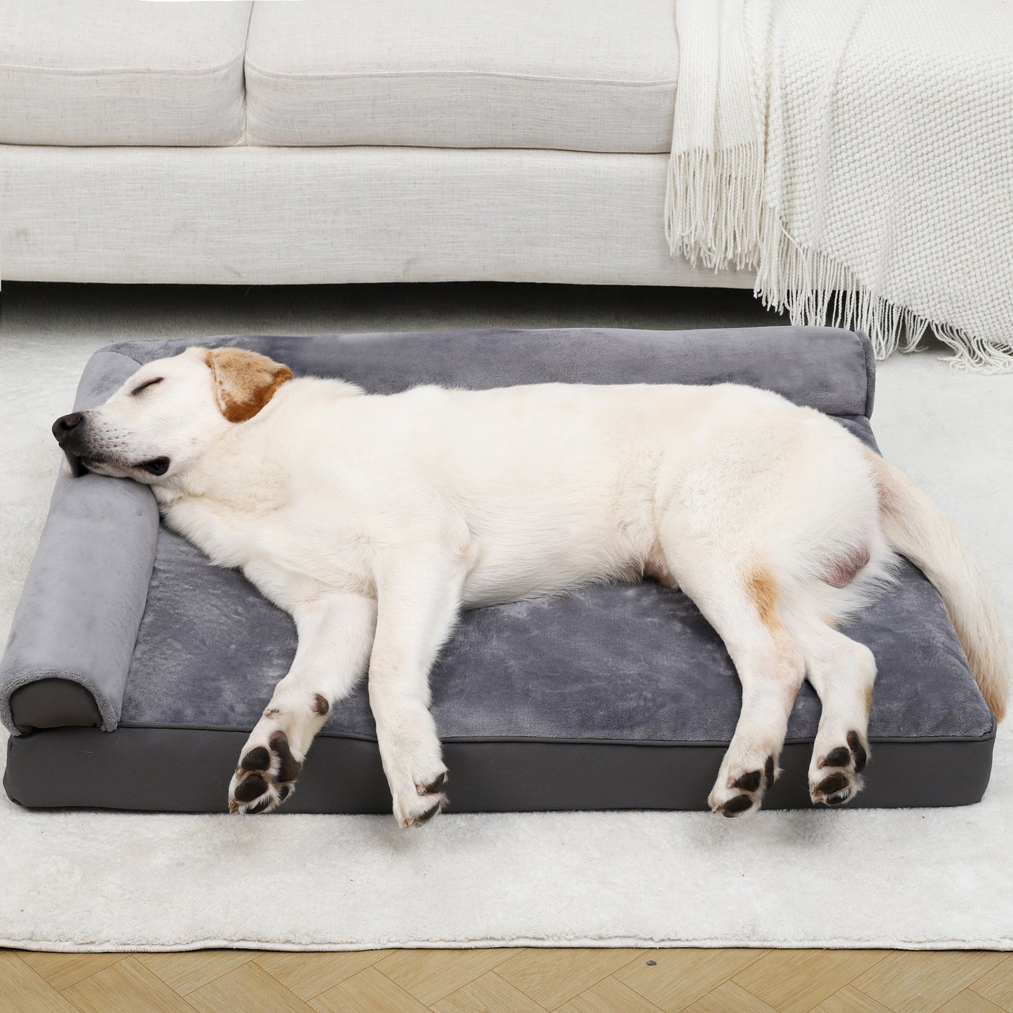 Walpetmar Orthopedic Dog Bed Sofa with Removable Waterproof Cover