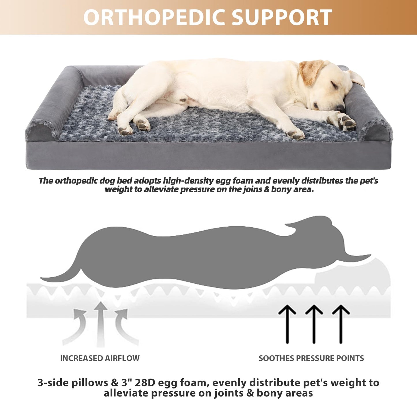 Walpetmar Orthopedic Pet Bed